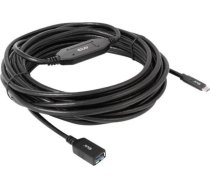 Kabelis Usb Club 3d Usb-a - Usb-c 10 M Melns (cac-1538)