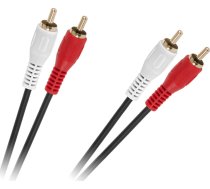 Kabelis Rca (cinch) X2 - Rca (cinch) X2 1.5m Melns (kpo2613-1,5)