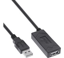 InLine® USB 2.0 Aktiv-Verlängerung, USB-A Stecker/Buchse, 5m