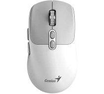 Pele Bezvadu, Genius Nx-8080s Bt, Bia�o-pelēks, Optiskais, 1600dpi