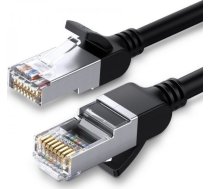 Ugreen Kabelis Tīkla Ugreen Z Metalowymi Spraudņiem, Ethernet Rj45, Cat.6, Utp, 1m (melns)