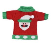 Ziemassvētku Rotājums Home Styling Collection Vāks Pudeles Wina Xmas, 26 Cm