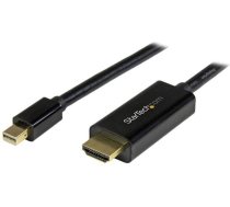 Kabelis Startech Displayport Mini - Hdmi 3m Melns (mdp2hdmm3mb)