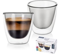 Orion Szklanki Termiskās ar dubultsienu Kafijas Espresso Double 90 Ml 2gab.