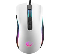 Rampage Smx-r44v2 Spēļu 12800 Dpi Rgb Led 1k Hz Huano Makro Balta