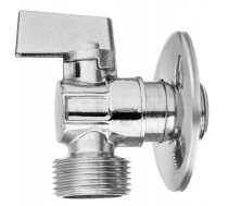 Invena Vārsts Lodveida Izslēgšanas Ar Metāla Pokrętłem Maisītājiem, Dolnopłuka vai Veļas Mazgājamās Mašīnas 1/2"x3/8", Hroms Zw-11-010-c