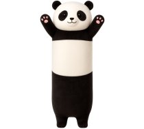 Plīša Talismans Panda Spilvens Podłużna Rullis Balts Melna 70cm
