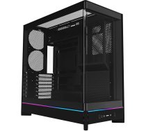 Montech Hs02 Pc-gehäuse, Midi-tower, Atx, Tempered Glass, Argb - Melns