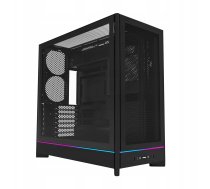 Montech Hs01 Pc-gehäuse, Midi-tower, Atx, Argb, Tempered Glass - Melns