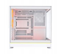Montech Hs02 Pro Pc-gehäuse, Midi-tower, Atx, Tempered Glass, Argb - balts