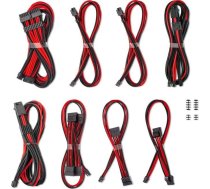 Cablemod C-series Pro Modmesh Sleeved 12v-2x6 12vhpwr Dual Stealthsense Cable Kit For Corsair Rmi, Rmx (black Label) - Melns/rot