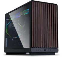 Lian Li Dan Cases A3-matx Wood Edition Pc-gehuse, Tempered Glass, Micro-atx - Walnuss, Melns