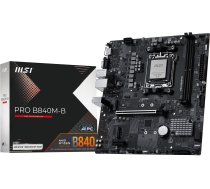 MSI MB Sc AM5 PRO B840M-B, AMD B840, 2xDDR5, 1xHDMI, 1xVGA, mATX