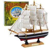 Collectible Modelis Decorative Sailing Ship Black And White 21x21cm