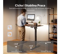 Elektriskais galds Rakstāmgalds Sense7 Nojo Light Melns 120 Cmx60 Cm