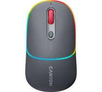 Pele Canyon Canyon Mw-22, 2 In 1 Wireless Optical Mouse With 4 Buttons,silent Switch For Right/left Keys,dpi 800/1200/1600, 2 Mode(bt/ 2.4ghz), 650mah Li-poly Battery,rgb Backlight,dark Grey, Cable Length 0.8m, 110*62*34.2mm, 0.085kg