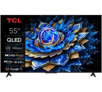 TCL 4K QLED TV | 55T69C | 55 | Smart TV | Google TV | UHD | Black