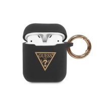 Maciņš austiņām Guess AirPods Guess Triangle Silicone Case Black