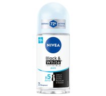 Nivea_invisible Black&white Antiperspirants Bumbiņā 48h Pure 50ml