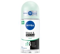 Nivea_black&white Invisible Fresh Antiperspirants Bumbiņā 50ml
