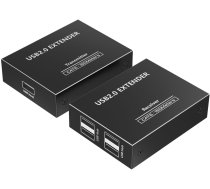 Kabelis Barošanas Premiumcord Premiumcord 4-port Usb 2.0 Extender Po Cat5/cat5e/cat6 Do 150m