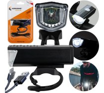 Vergionic Stipra Lampa Velosipēda Priekšējais Led 3 Režīmi 300 Lm Usb 800mah ūdensizturīgs