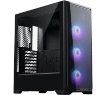 Phanteks Eclipse G370a Pc-gehäuse, Midi-tower, Ssi-eeb, Rgb, Tempered Glass - Inklusive 3x 120-mm-lüfter, Melns