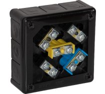 Viplast Kārba Virsmas Ar Skavām 12 Wlotów Viplast Vp-51 Melna Ip55 118x118x46mm 051-55