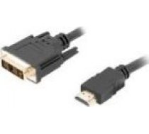 Kabelis Lanberg Hdmi - Dvi-d 0.5m Melns (ca-hddv-10cc-0005-bk)