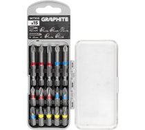 Komplekts Biti Ph2x2, Ph3, Pz2x2 X 50 Mm, Ph1/2/3, Pz1/2/3, Tx10/20/25/30 X 25 Mm, 15 gab.