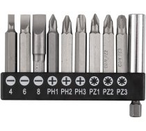 Komplekts Biti Sl4/6/8, Ph1/2/3, Pz1/2/3 X 50 Mm, Ar Rokturi Magnētisko 60 Mm, 10gab.