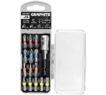 Komplekts Biti Sl3/4/5, Ph1/2/3, Pz1/2/3, Tx10/15/20/25/30 X 25 Mm, Z Turētājs. Magnēts. 65 Mm, 15 gab.