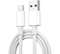 Kabelis Usb Wiwu Kabelis C006 Usb - Lightning 1,2 M 2,4a Balts