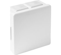 Viplast 002-01 Kārba N/t Balta Bez Skavu Z Dławnicami Bezgwintowymi 6-wlotowa Wym/zew 86x86x40 Mm Ip55 Viplast 7717