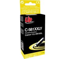Tuša Uprint Uprint Saderīgs Ink / Tuša Z Cli-581y Xxl, Yellow, 11.7ml, C-581xxly, Very High Capacity, priekš Canon Pixma Tr7550, Tr8550, Ts61