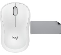 Pele Logitech M240 Silent Balta (910-007120) + Studio Series - Mid Grey (956-000052)
