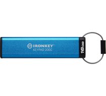 Flash zibatmiņa Kingston Flash zibatmiņa 16gb Ironkey Keypad 200 Fips140-3 Lvl3 Aes-256