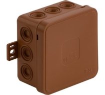 Viplast Kārba Virsmas tukšs 12 Wlotów V6 Klik Brūna Ip54 85x85x41mm 036-02