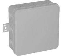 Viplast V7 Pusz.n/t 100x100x41mm Ip54 12-wl Klik Z Osł.Pelēks Elast. (1lm)