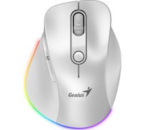 Pele Genius Pele Bezvadu, Genius Ergo 9000s Pro, Balta, Optiskais, 2400dpi
