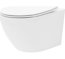 Trauks Wc Rea Rea-c2760 Trauks Piekarināmā Rea Carlo Mini Rimless Flat Ar Dēli Duroplast Wolnoopad // Ce.rea.mw-carlo-mini-rim-flat