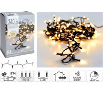 Ziemassvētku Gaismas Koopman Ziemassvētku Gaismas ķede Gaismas 240 Led Timer Silts Balts