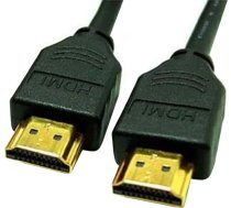 Kabelis Neutralle Video Kabelis Hdmi M - Hdmi M, Hdmi 1.4 - High Speed With Ethernet, 5m, Pārklāti Ar Zeltu Savienotāji, Melns, Logo Blistr