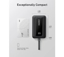 Anker Power Bank with Built-In USB-C Cable | A1688H11 | 10000 mAh | Black