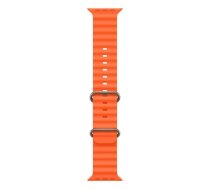 Siksniņa iWear S1 Grooved Soft Silicone 20mm strap for Apple Watch 49mm / 45mm / 44mm / 42mm Orange