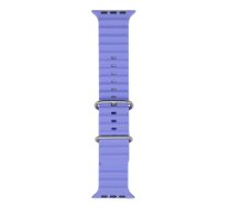 Siksniņa iWear S1 Grooved Soft Silicone 20mm strap for Apple Watch 49mm / 45mm / 44mm / 42mm Lilac