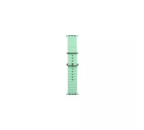 Siksniņa iWear S1 Grooved Soft Silicone 20mm strap for Apple Watch 49mm / 45mm / 44mm / 42mm Light Green