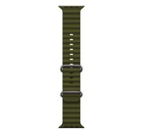 Siksniņa Iwear S1 Grooved Soft Silicone 20mm Strap For Apple Watch 49mm / 45mm / 44mm / 42mm Haki Green
