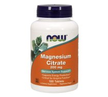Now_magnesium Citrate Cytrynian Magnezu 200mg 100 tabletes