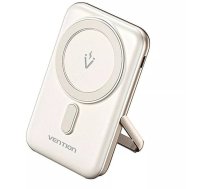 Magnētisks Powerbank Vention Fhnw0 20w, 10000 Mah (Balts)